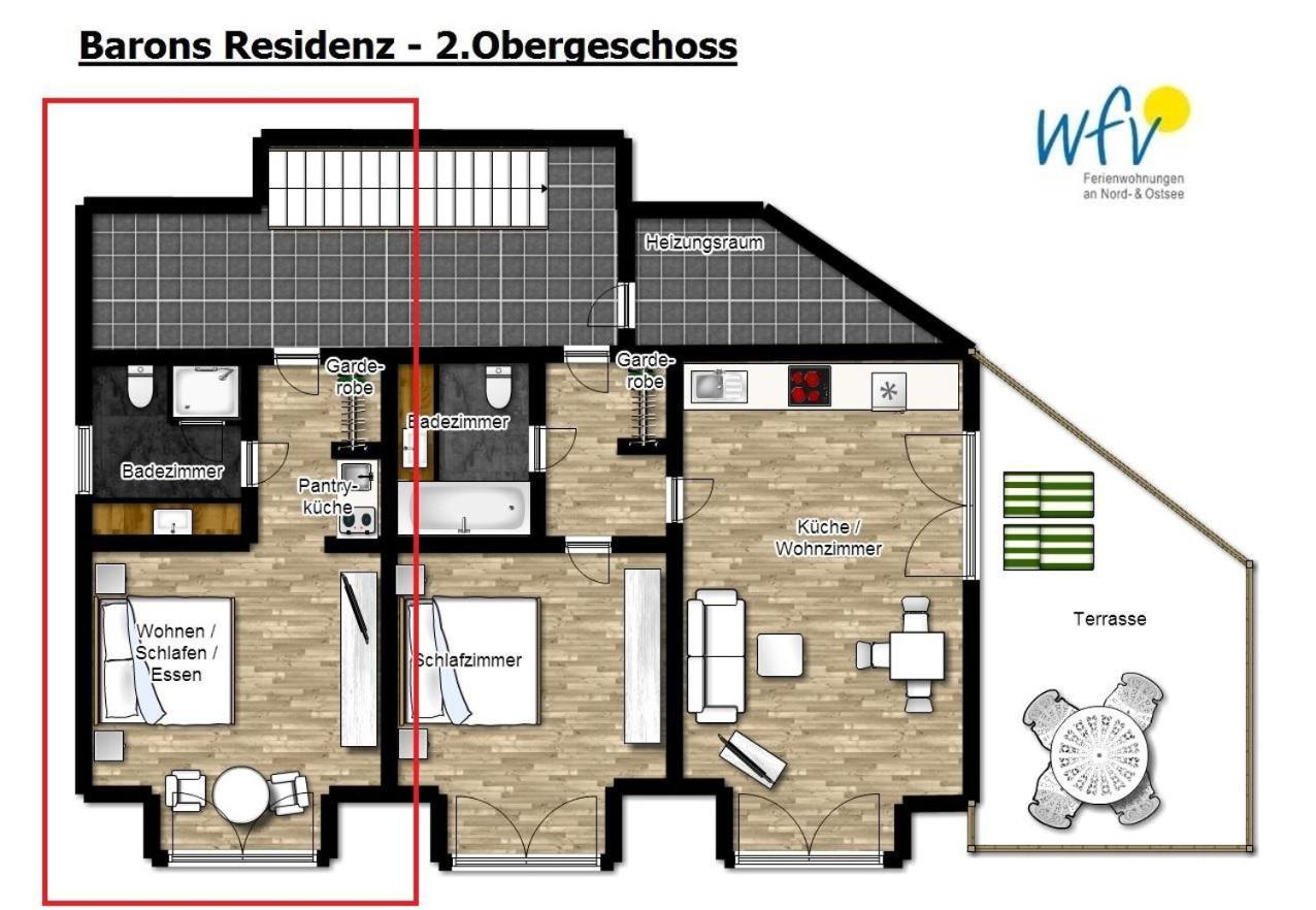 Barons Residenz Ferienwohnung 7 Borkum Ngoại thất bức ảnh
